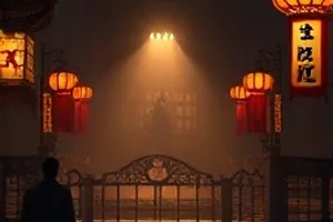 长夜将明剧照：凌晨街道上的一盏孤灯